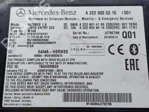 Electronic module MERCEDES-BENZ GLC (X253) 250 d 4-matic (253.909) | BP24205987M83 