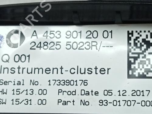 Instrument cluster SMART FORTWO Coupe (453) electric drive (453.391) | BP29567931C47 