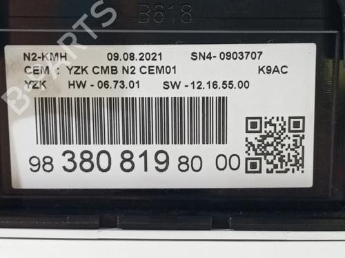 Instrument cluster TOYOTA PROACE CITY Box Body/MPV (BPZ_) 1.5 D-4D 100 (BPZM) | BP29828907C47 
