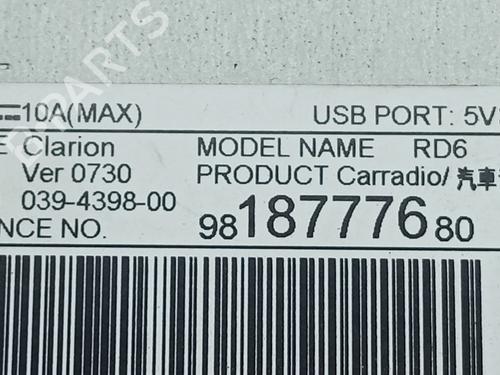 Radio TOYOTA PROACE CITY Box Body/MPV (BPZ_) 1.5 D-4D 100 (BPZM) | BP29921388E6 