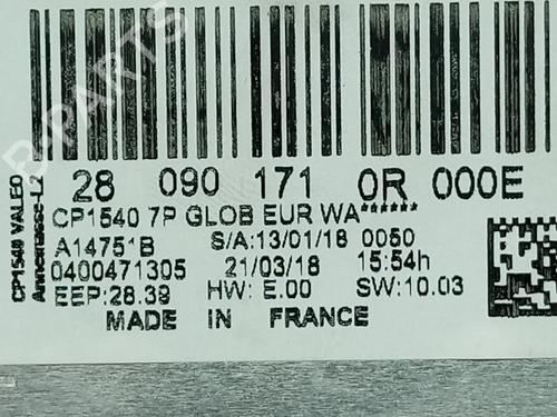 Radio RENAULT MEGANE IV Grandtour (K9A/M/N_) 1.5 dCi 110 | BP30006509E6