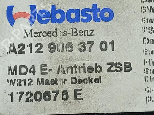 Sunroof engine MERCEDES-BENZ E-CLASS (W212) E 250 CDI / BlueTEC (212.003, 212.004) | BP31097446M60 