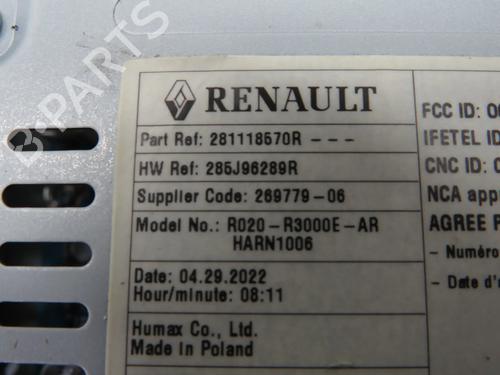 Radio RENAULT TRAFIC III Van (FG_) 2.0 dCi 150 (FGMU) | BP32110607E6