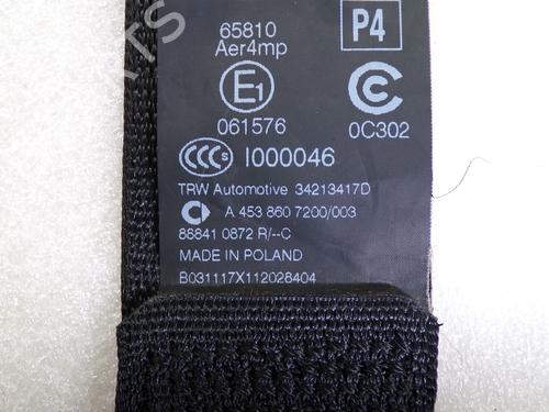 Pre-tensor trás esquerdo SMART FORFOUR Hatchback (453) 0.9 (453.044, 453.053) | BP35807389C89 - Image 3