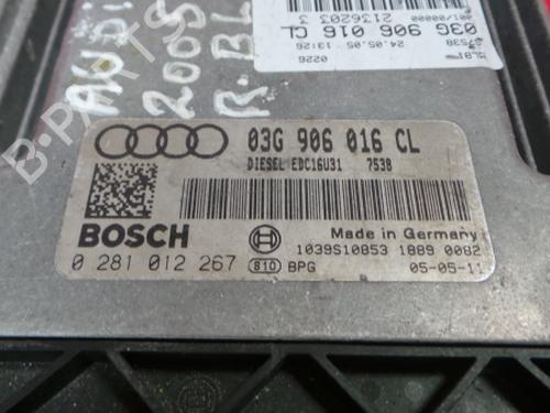 Engine control unit (ECU) AUDI A4 B7 (8EC) 2.0 TDI 16V | BP40612451M57 - Image 3