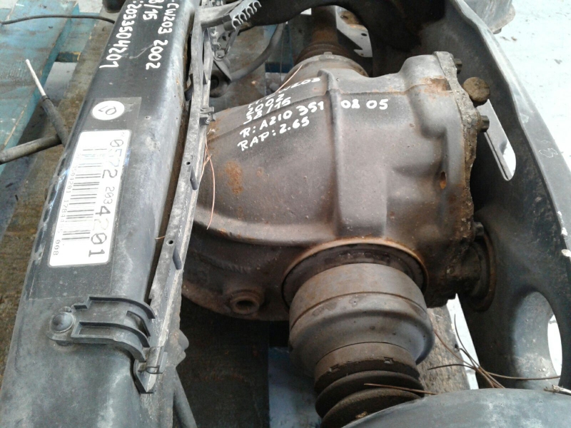 Rear differential MERCEDESBENZ CCLASS (W203) C 220 CDI (203.006) A