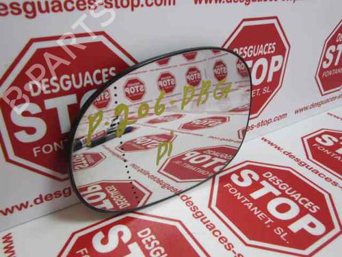Used Left mirror glass PEUGEOT 206 Hatchback (2A/C) 1.4 HDi eco 70 (68 hp) 15920280