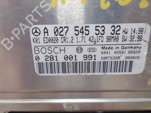 Engine control unit (ECU) MERCEDES-BENZ A-CLASS (W168) A 160 CDI (168.007) | BP7384598M57 