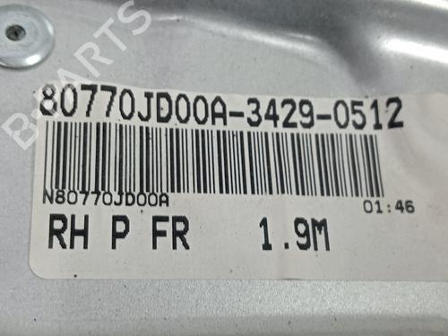 Front right window mechanism NISSAN QASHQAI I (J10, NJ10)  | BP29117481C23 