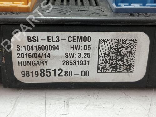 Fuse box PEUGEOT EXPERT Van (V_)  | BP29639380E1 