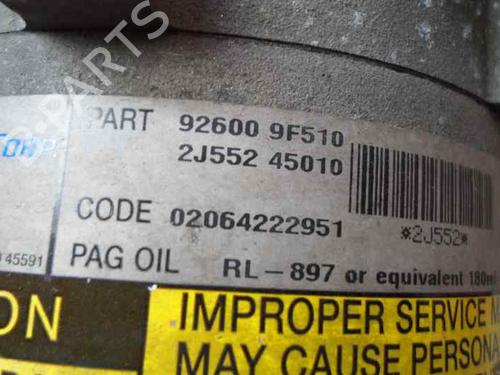 AC compressor NISSAN ALMERA TINO (V10) 1.8 | BP7393691M34