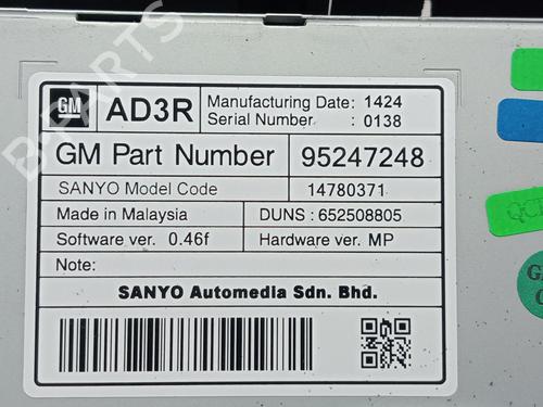 Display monitor OPEL ASTRA J (P10)  | BP28412445C48