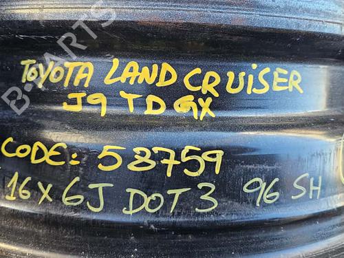 Rim TOYOTA LAND CRUISER 90 (_J9_) 3.0 TD (KZJ90_, KZJ95_, KZJ90R, KZJ95R, KZJ90W, KZJ95W) | BP29906235C45 