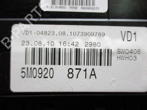 Instrument cluster VW GOLF PLUS V (5M1, 521)  | BP7327986C47 