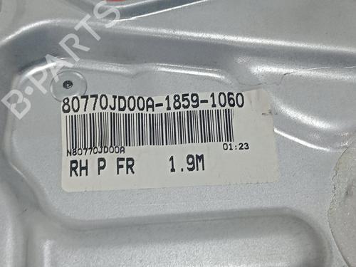 Front right window mechanism NISSAN QASHQAI / QASHQAI +2 I (J10, NJ10, JJ10E)  | BP27706449C23 