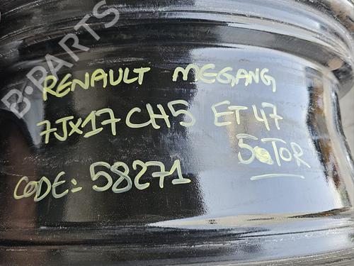 Felg RENAULT MEGANE III Hatchback (BZ0/1_, B3_) 1.2 TCe (BZ16, BZ28) | BP26643308C45 