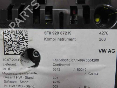 Instrument cluster SEAT LEON ST (5F8)  | BP7399222C47 