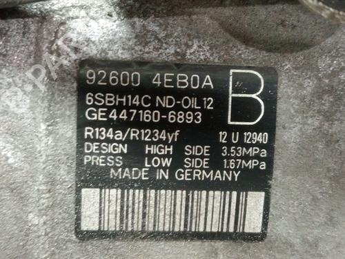 AC compressor NISSAN QASHQAI II SUV (J11, J11_)  | BP21517076M34 