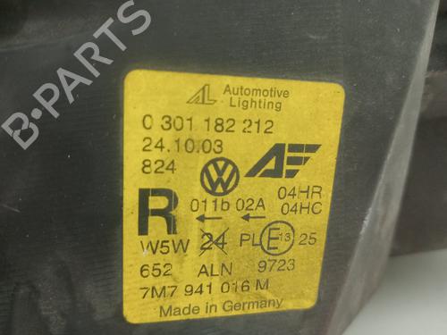 Right headlight SEAT ALHAMBRA (7V8, 7V9) 1.9 TDI | BP23550324C29 