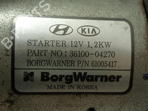 Used Starter KIA RIO IV (YB, SC, FB) 1.0 T-GDI 120 (120 hp) 31038930
