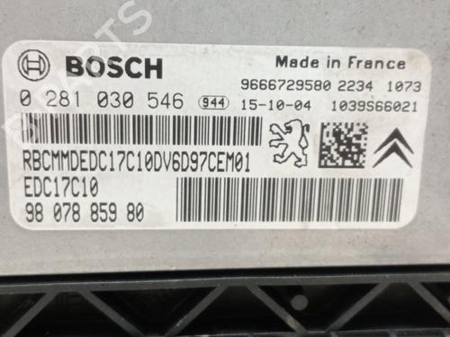 Engine control unit (ECU) CITROËN BERLINGO MULTISPACE (B9) 1.6 HDi 75 16V | BP24866444M57 