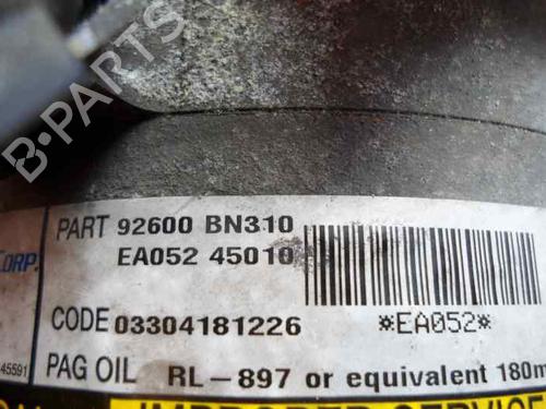 AC compressor NISSAN ALMERA TINO (V10) 2.2 dCi | BP7394202M34 