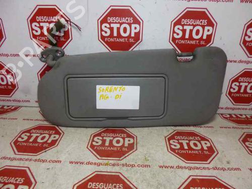 Used Left sun visor KIA SORENTO I (JC) 2.5 CRDi 4WD (140 hp) 7385484