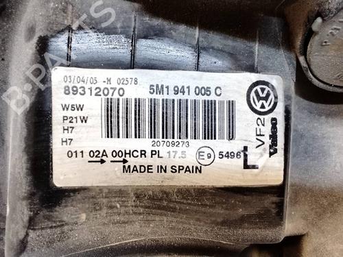 Left headlight VW GOLF PLUS V (5M1, 521) | BP37248602C28 - Image 3