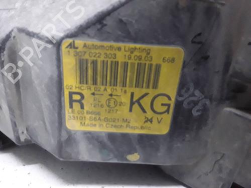 Højre forlygte HONDA CIVIC VII Hatchback (EU, EP, EV) 1.6 i (EP2, EU8, EU6) | BP9183012C29 
