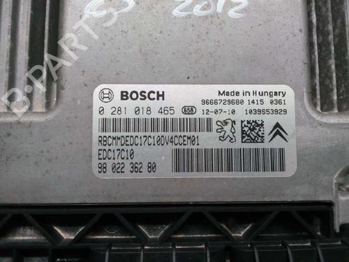 Engine control unit (ECU) CITROËN C3 II (SC_)  | BP7468493M57 