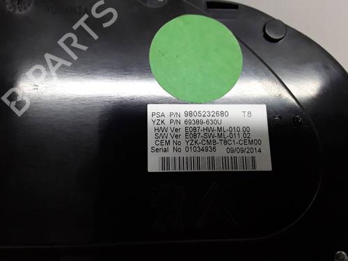 Instrument cluster PEUGEOT 3008 I MPV (0U_) 1.6 VTi | BP13394795C47 