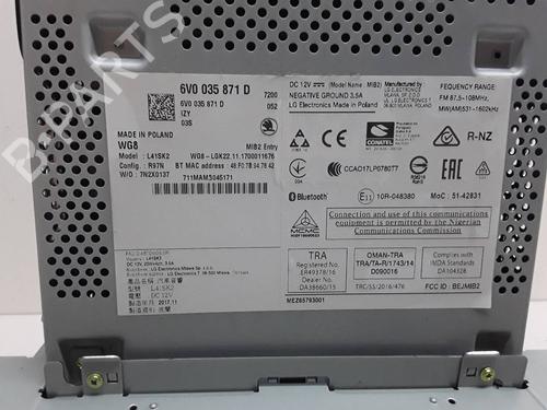 Display monitor SKODA FABIA III (NJ3) 1.0 | BP18510771C48 