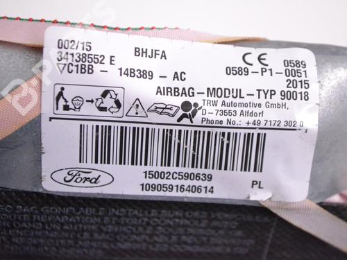 Right curtain airbag FORD FIESTA VI (CB1, CCN) 1.0 EcoBoost | BP9908587C12 