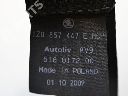 Rear right seatbelt SKODA OCTAVIA II (1Z3) 1.8 TSI | BP7493650I28 