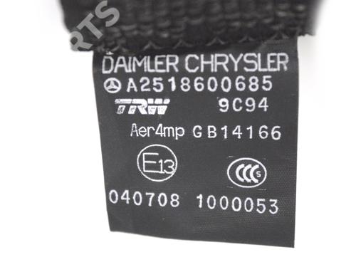 Rear left seatbelt MERCEDES-BENZ R-CLASS (W251, V251) R 280 CDI (251.121, 251.026, 251.126) | BP10736605I29 