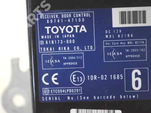 Electronic module TOYOTA PRIUS Liftback (_W2_) 1.5 Hybrid (NHW20_, NHW20R) | BP10736389M83 