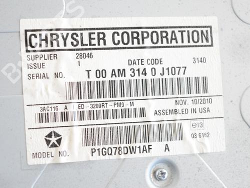 Ferdsskriver CHRYSLER GRAND VOYAGER V (RT) 2.8 CRD | BP16722182C48 