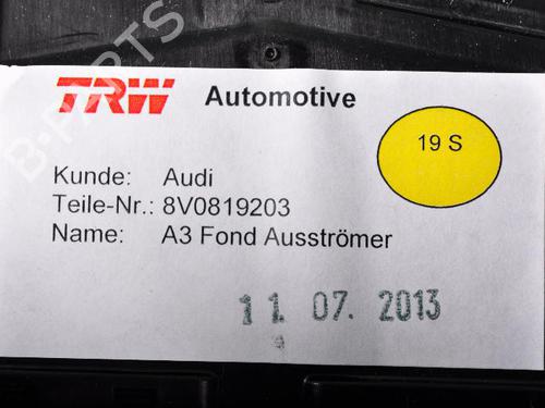 Used Air vent AUDI A3 Convertible (8V7, 8VE) 2.0 TDI (136 hp) 14813955