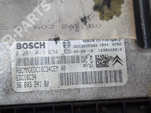 Engine control unit (ECU) PEUGEOT 307 SW (3H) 1.6 HDI 110 | BP7754375M57 