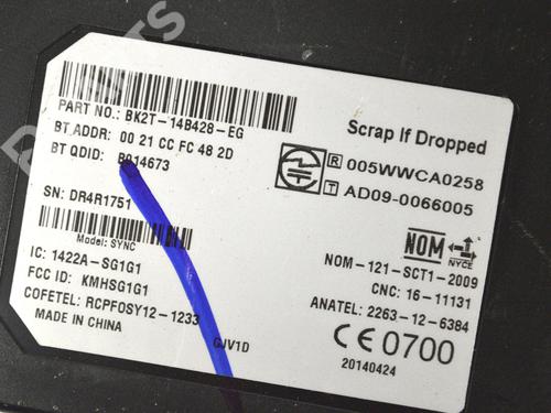 Electronic module FORD TRANSIT CUSTOM V362 Bus (F3) 2.2 TDCi | BP8866654M83 
