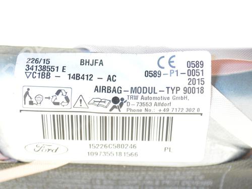 Left curtain airbag FORD FIESTA VI (CB1, CCN) 1.0 EcoBoost | BP14778326C11 