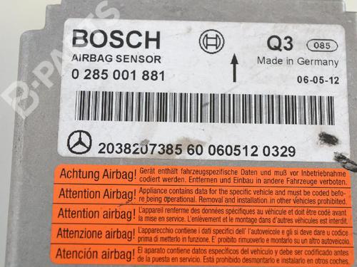 ECU airbags MERCEDES-BENZ C-CLASS Coupe (CL203) C 180 Kompressor (203.746) | BP7493805M53 