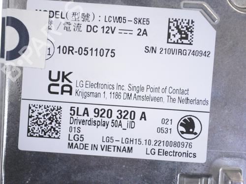 Instrument cluster SKODA ENYAQ iV SUV (5AZ) 50 | BP27826146C47 