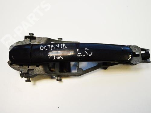 Used Rear right exterior door handle SKODA OCTAVIA II (1Z3) 1.8 TSI (160 hp) 7493654
