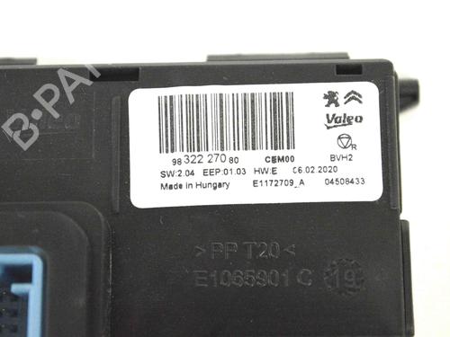 Electronic module PEUGEOT 3008 II SUV (MC_, MR_, MJ_, M4_) 1.2 THP/ PureTech 130 (MRHNSM, MRHNSU, MRHNSJ, MRHNYW,... | BP7813770M83 