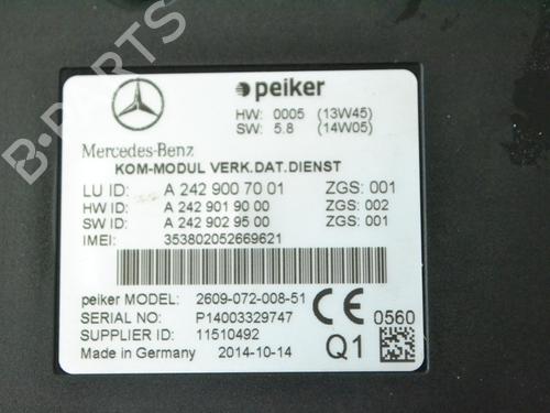 Electronic module MERCEDES-BENZ A-CLASS (W176) A 45 AMG 4-matic (176.052) | BP16022055M83 