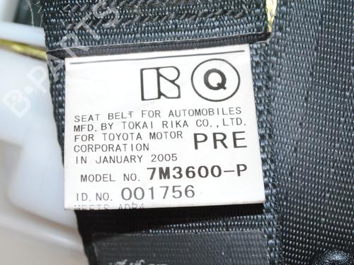 Rear right seatbelt LEXUS GS (_S19_) 300 (GRS190_, GRS190R) | BP19942484I28 