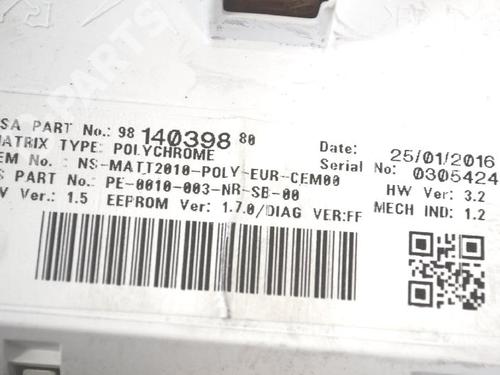 Instrument cluster CITROËN DS4 (NX_) 1.2 THP 130 | BP7481348C47 