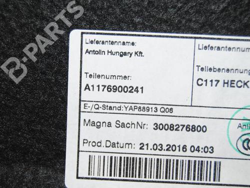 Bagageruimte bekleding MERCEDES-BENZ CLA Coupe (C117) CLA 220 CDI / d (117.303) (177 hp) A1176900241