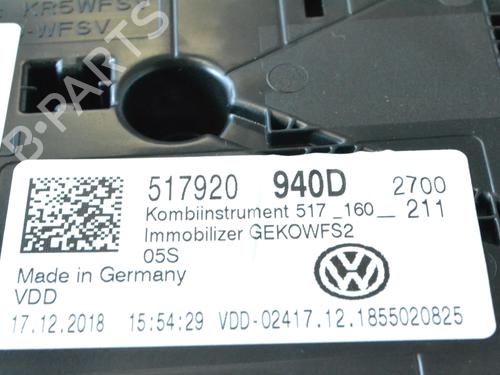 Instrument cluster VW GOLF SPORTSVAN VII (AM1, AN1) 1.5 TSI | BP15482554C47 